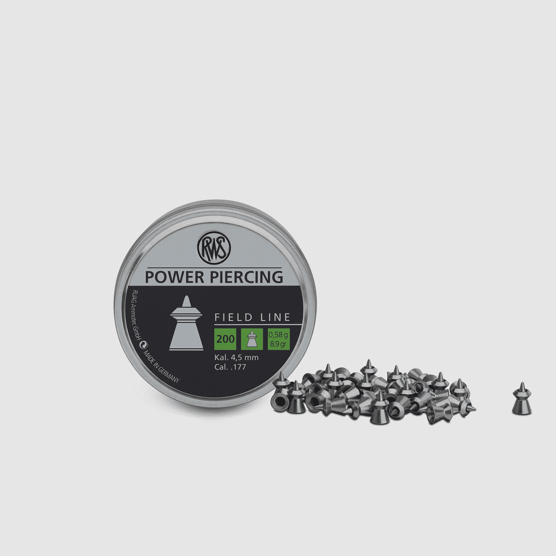 RWS FIELD-L Pow Pierc Diabolo 4.5 mm 0.58g BLI 200 pcs