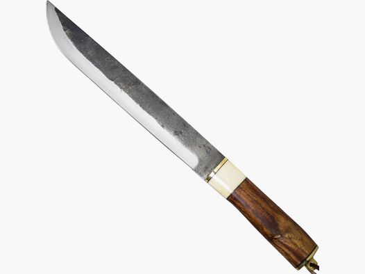 Großes Wikinger Messer Mittelalter Knochen Lederscheide