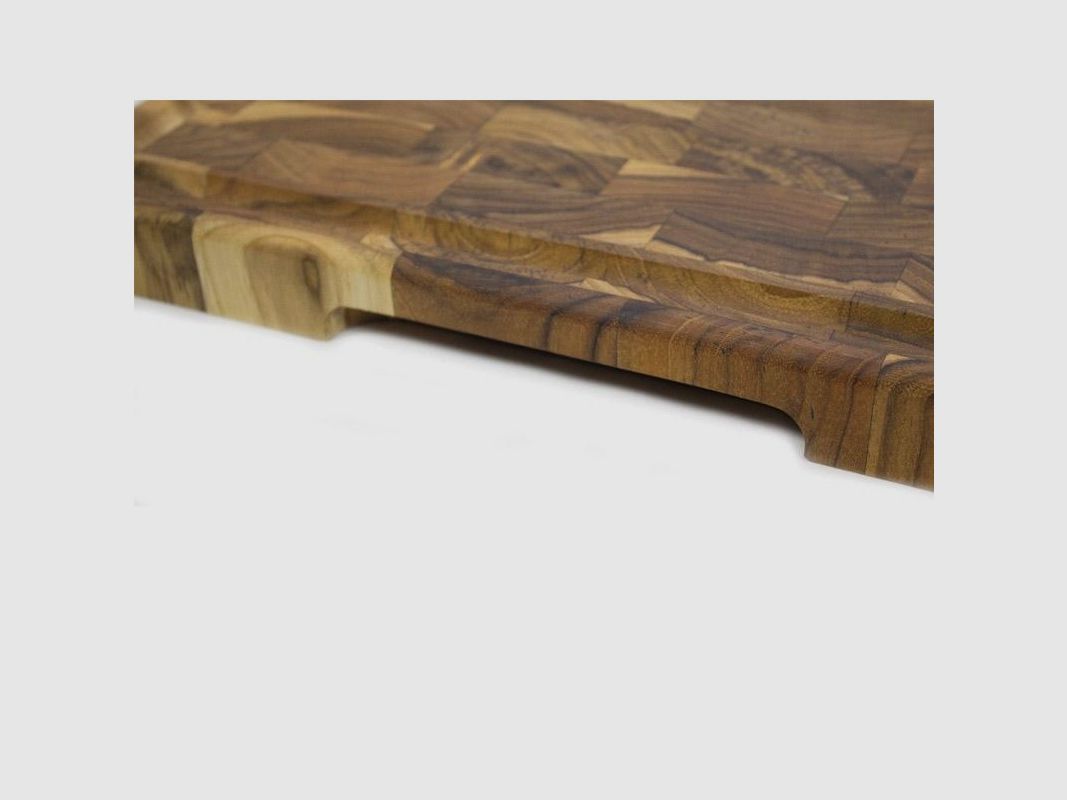 Schneidebrett Block Teak Holz endgrain Stolf supreme 58,5X38X3,2cm, Bild 3 von 3