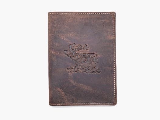 Greenburry Leder Jagdscheinmappe Ausweismappe Etui Hirsch braun 328-stag-25