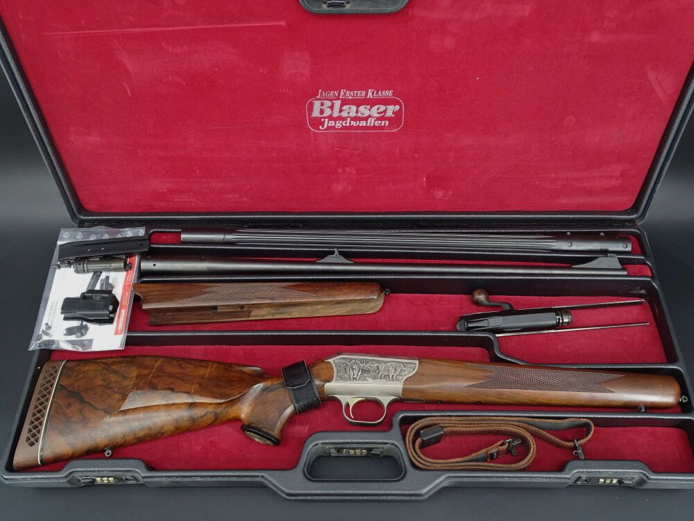 Blaser R93 links .375 H&H WL .300 Win Mag Innomount Zeiss R93 links Safari / WL Match