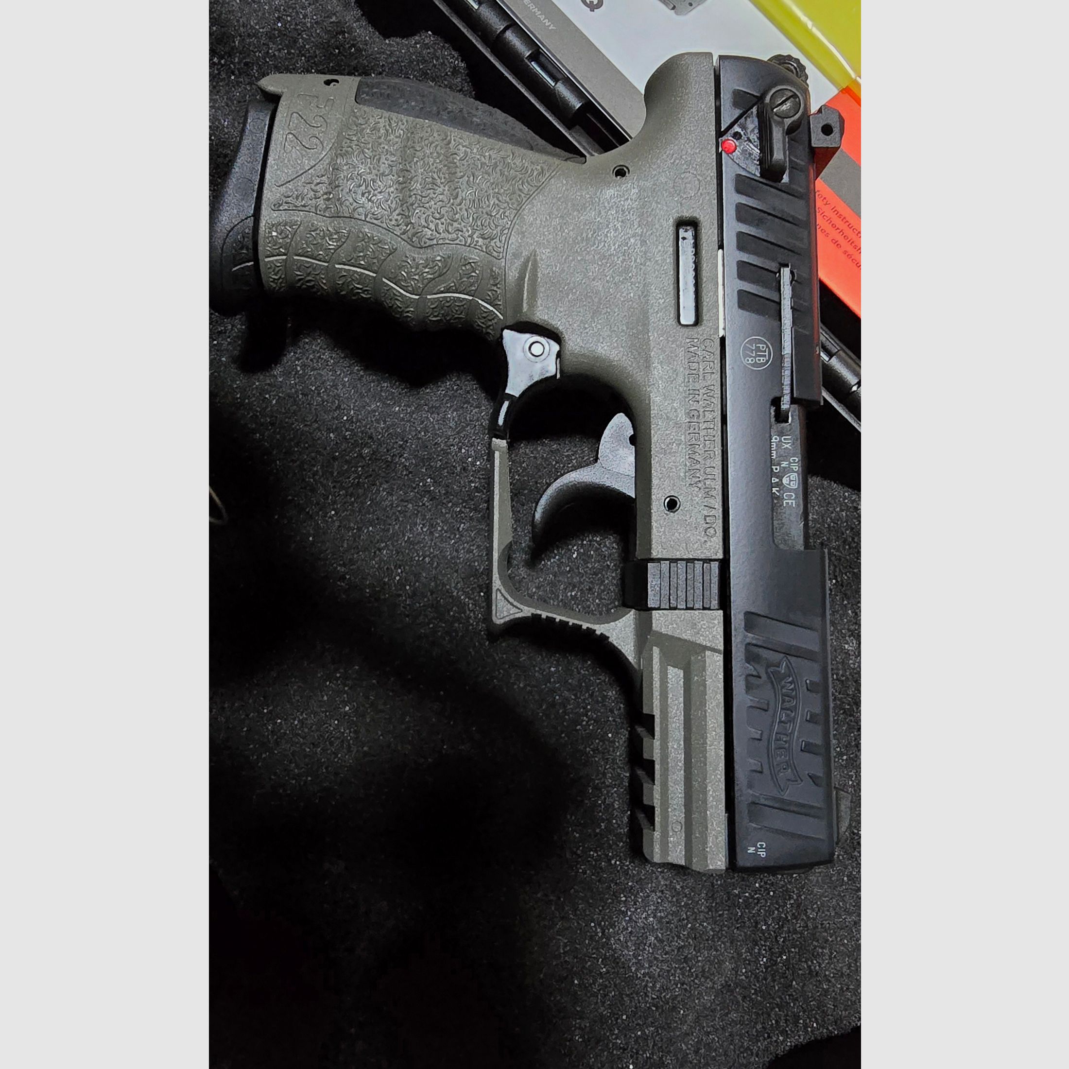 Walther P22 Q Meteor Gray Cerakote pistola a salve 9mm PAK