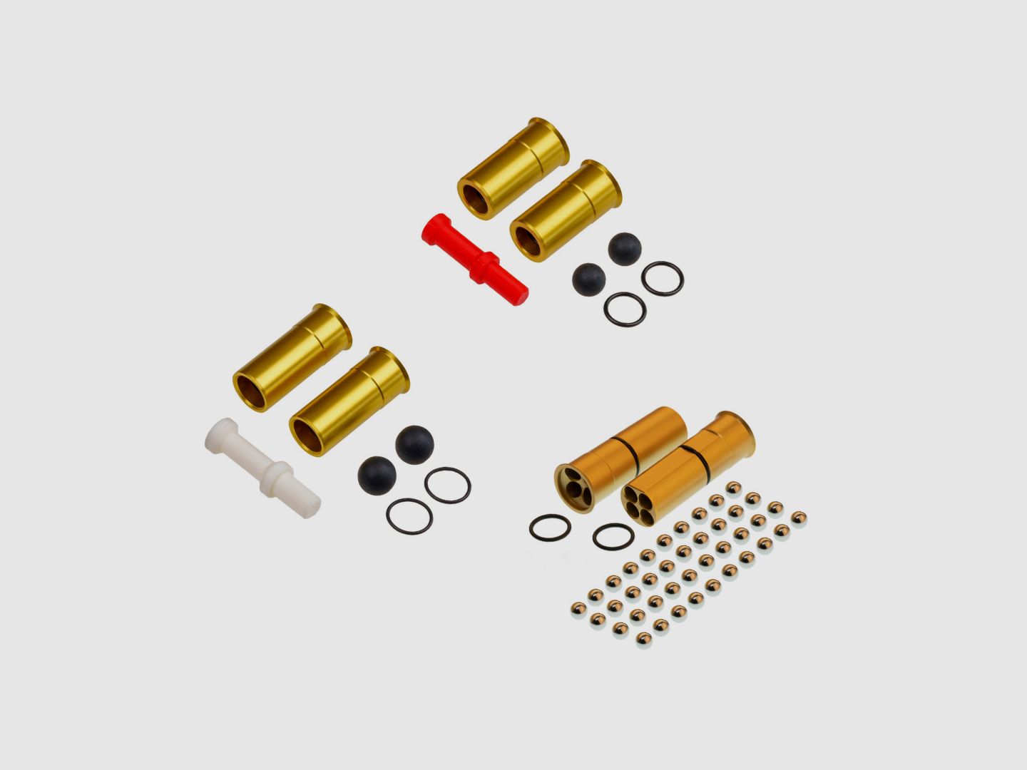 KOMBI | Shotshell Cal.68 + Shotshell.50 + Shotshell.43 | Cal. 68 | for HDS68 | ALU Gold eloxiert