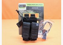 5.11 5.11 Double Pistol Bungee/Cover (56155) 019 Funda negra para 2 cargadores de pistola