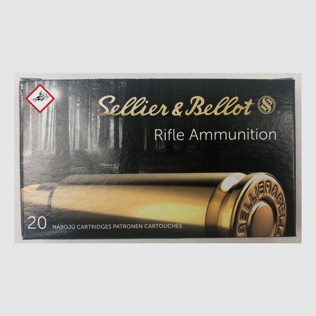 Sellier & Bellot cartucho de rifle .223Rem SP 55grs