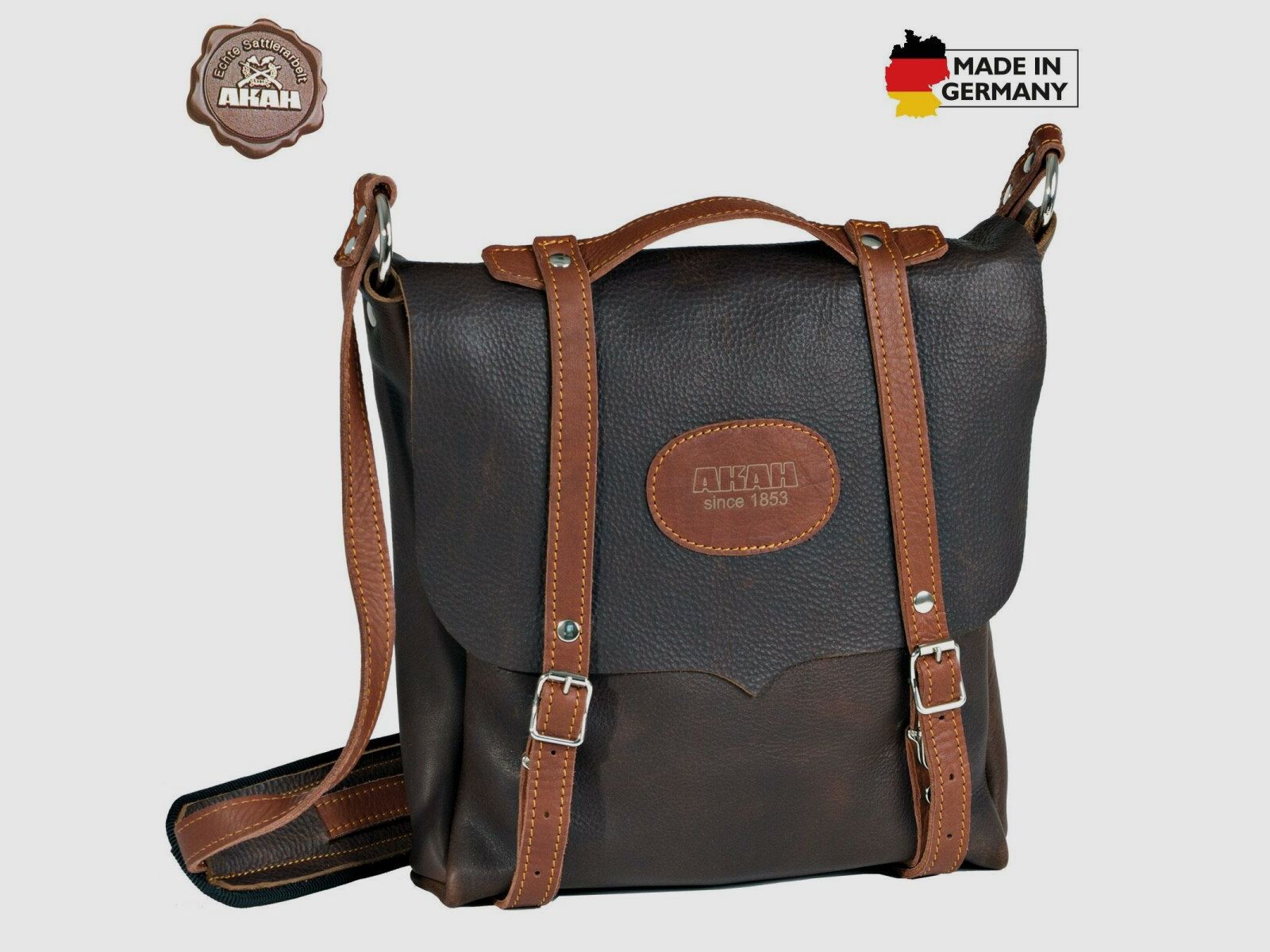 AKAH Traveltasche Vintage-Leder