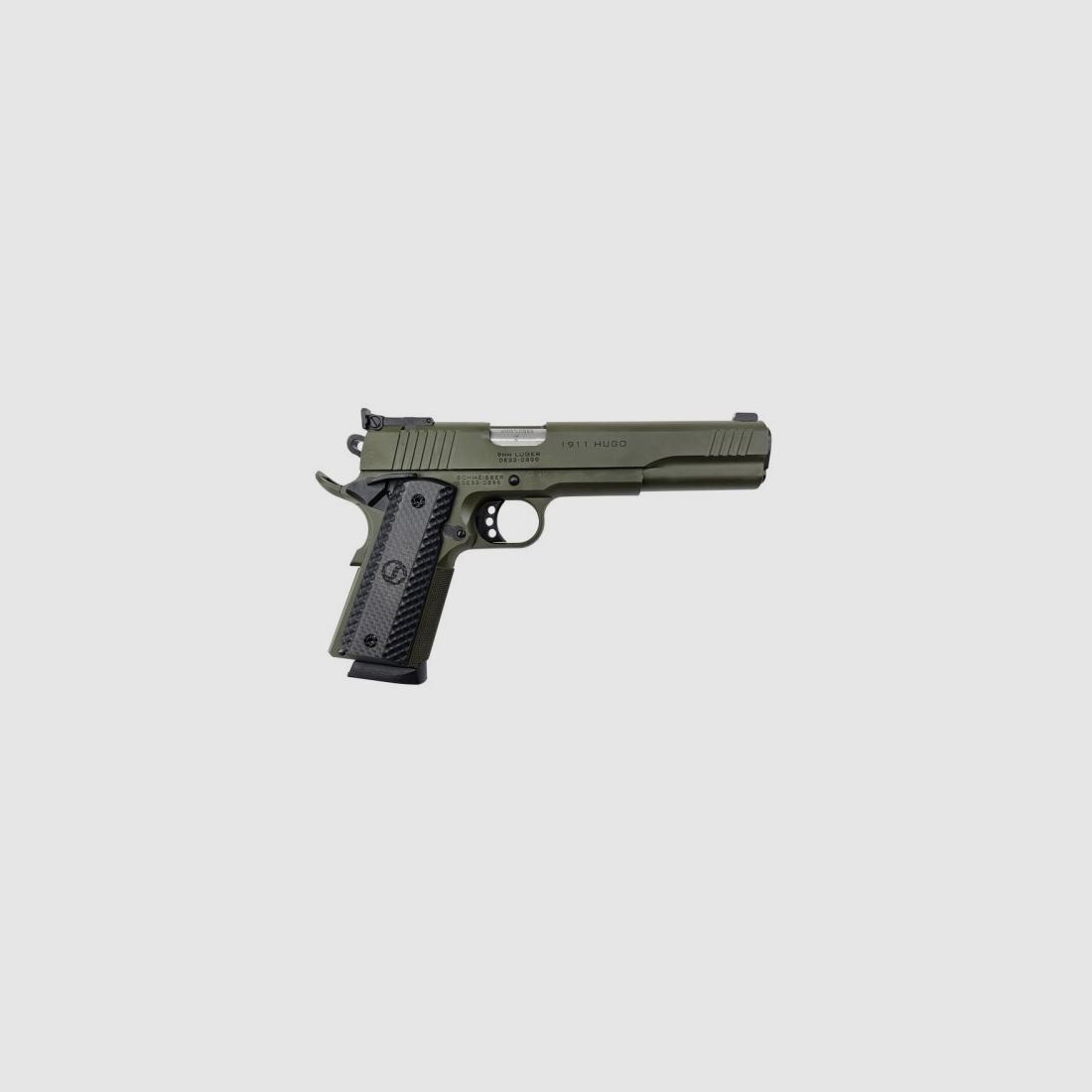 Schmeisser Hugo	 Hugo 1911 6" .45 ACP OD Green