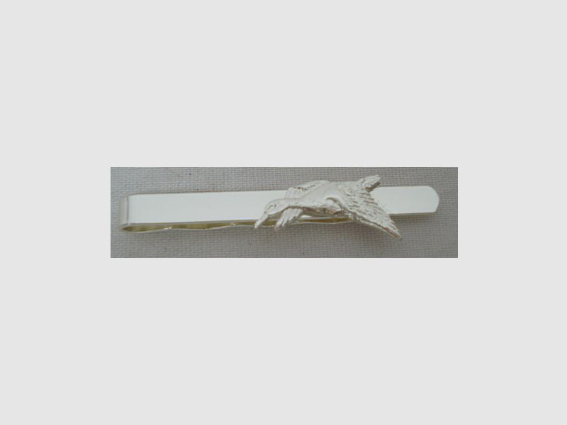 Krawattenschieber Ente - 60mm,versilbert
