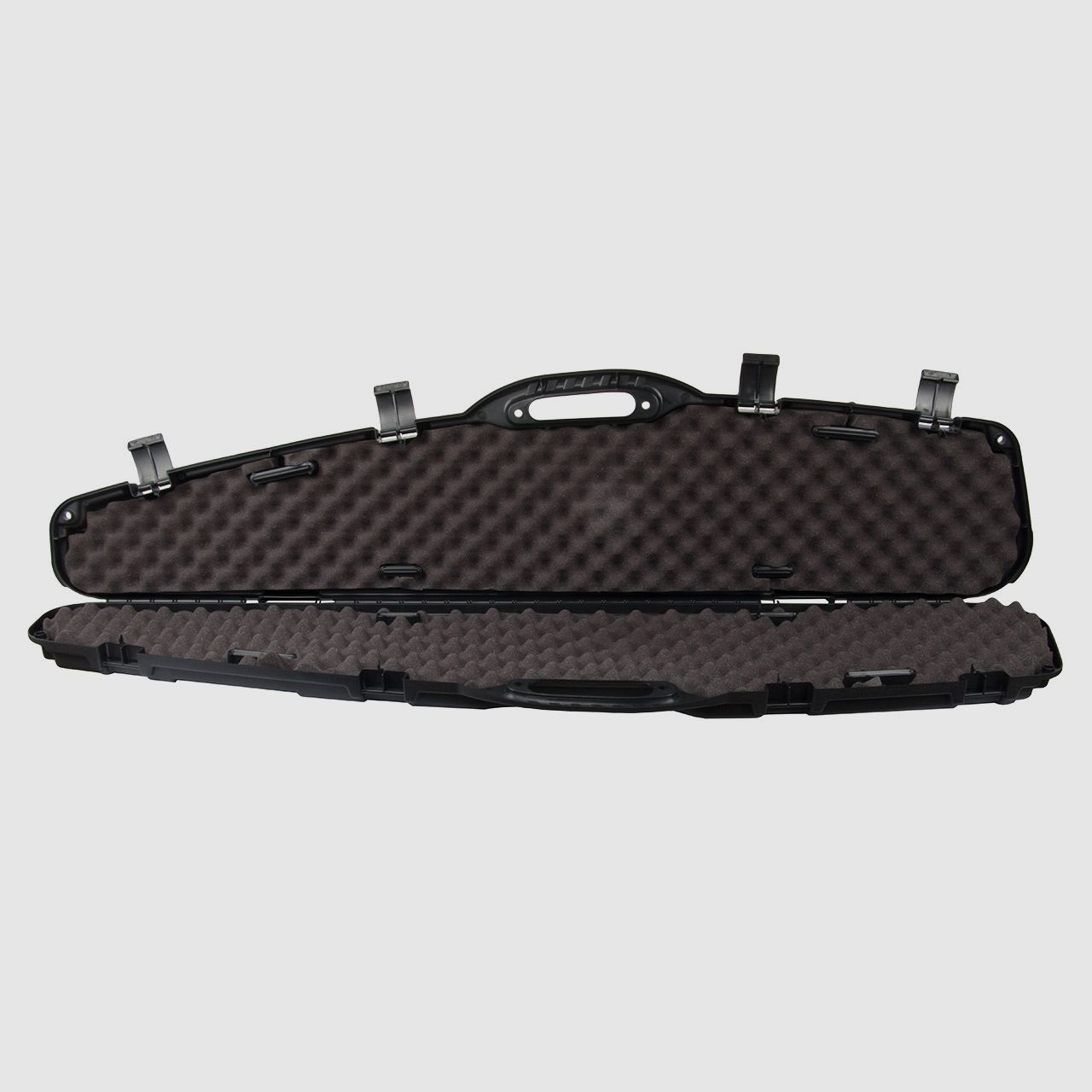 Gewehrkoffer Transportkoffer Pro Max 130 x 30 x 9,5 cm PillarLock System Kunststoff Noppenschaumeinlage 4 SchnappverschlĂĽsse schwarz