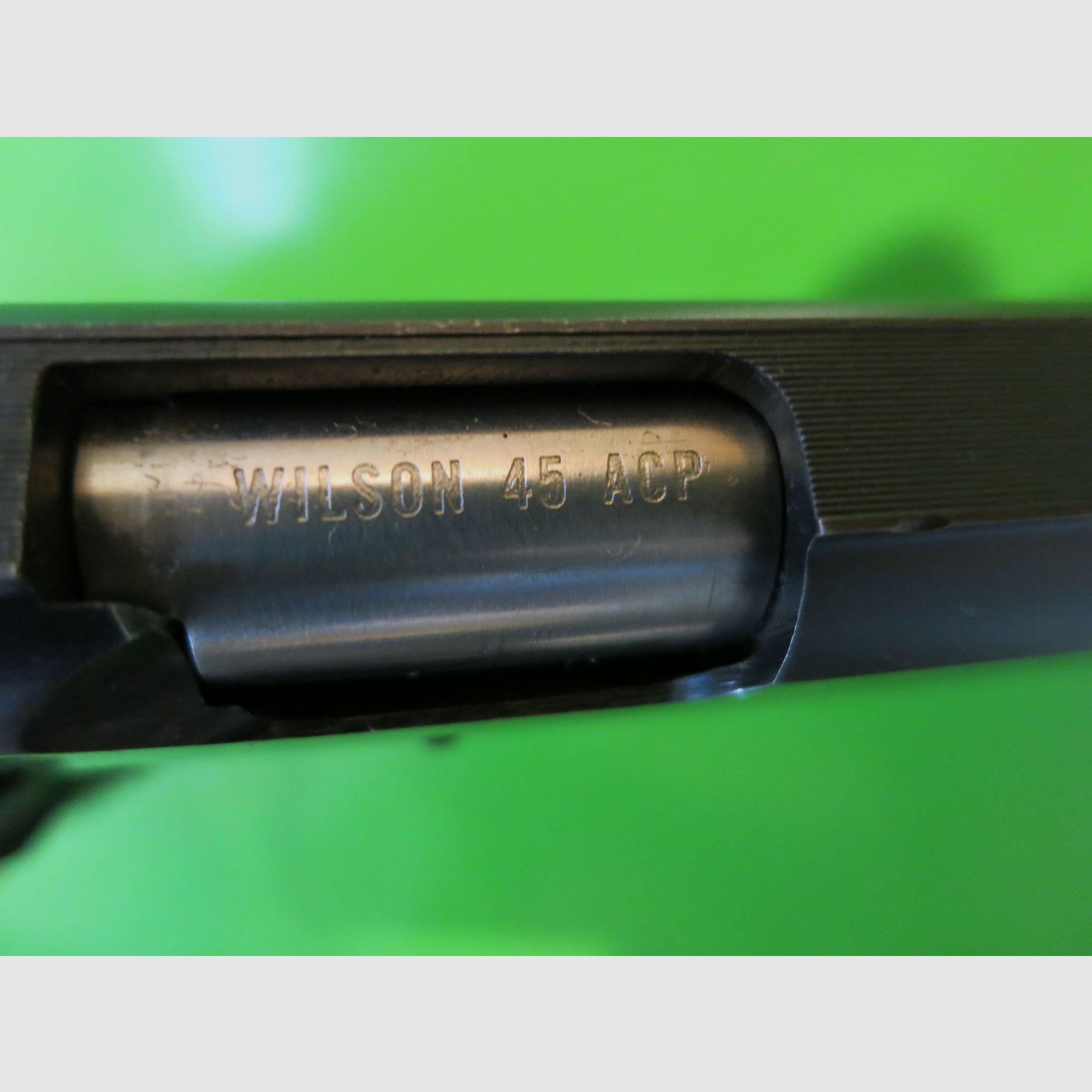 Colt Pistole 1911 National Match Gold Cup; Wilson-Lauf 5" mit Kompensator, .45ACP       #74-