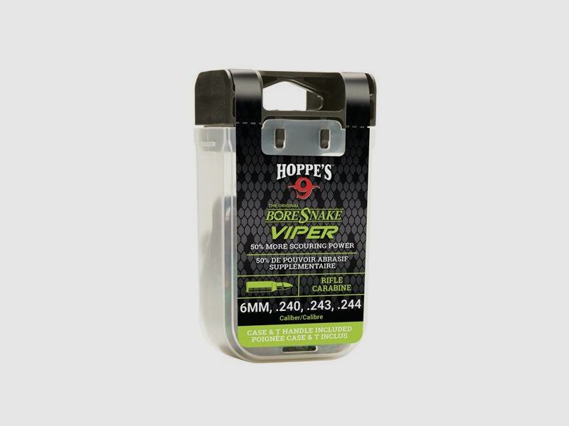Hoppe's Boresnake Viper Den - Cuerda de limpieza Hoppe's Calibre: .22 - Pistola