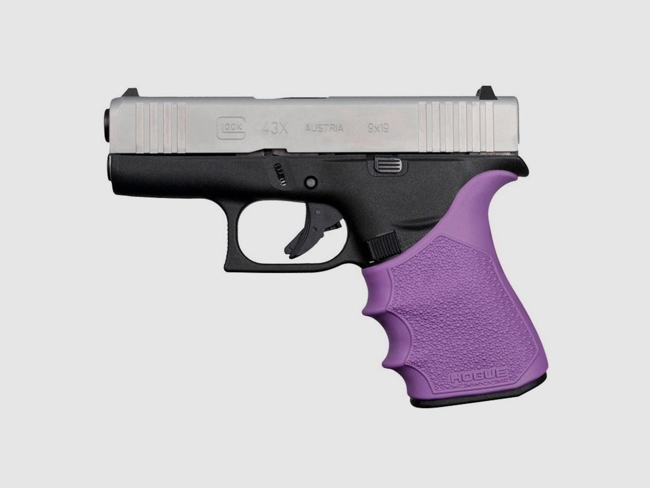 HOGUE HandAll Beavertail Gummigriff für Glock 43X / 48 Lila