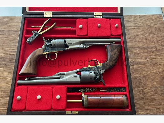 Colt New Army 1860 en set de 2 con accesorios o solo .44 (pólvora negra)