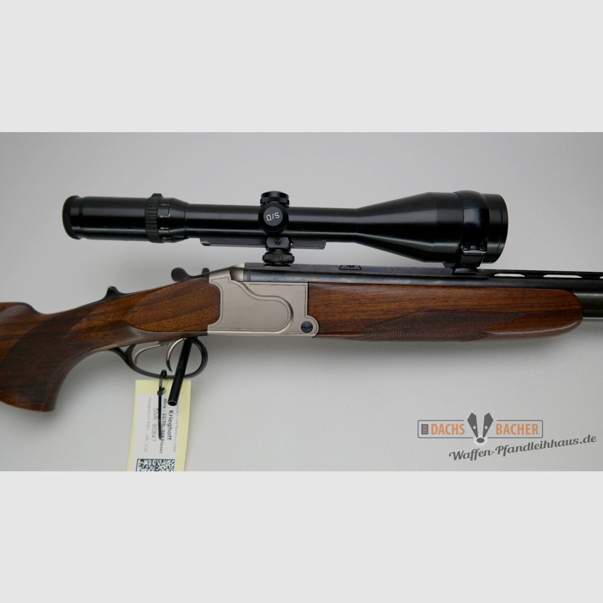 BBF Bockbüchsflinte Krieghoff Ultra Kal. 12/70 + .30 R Blaser mit S&B 2,5-10x56