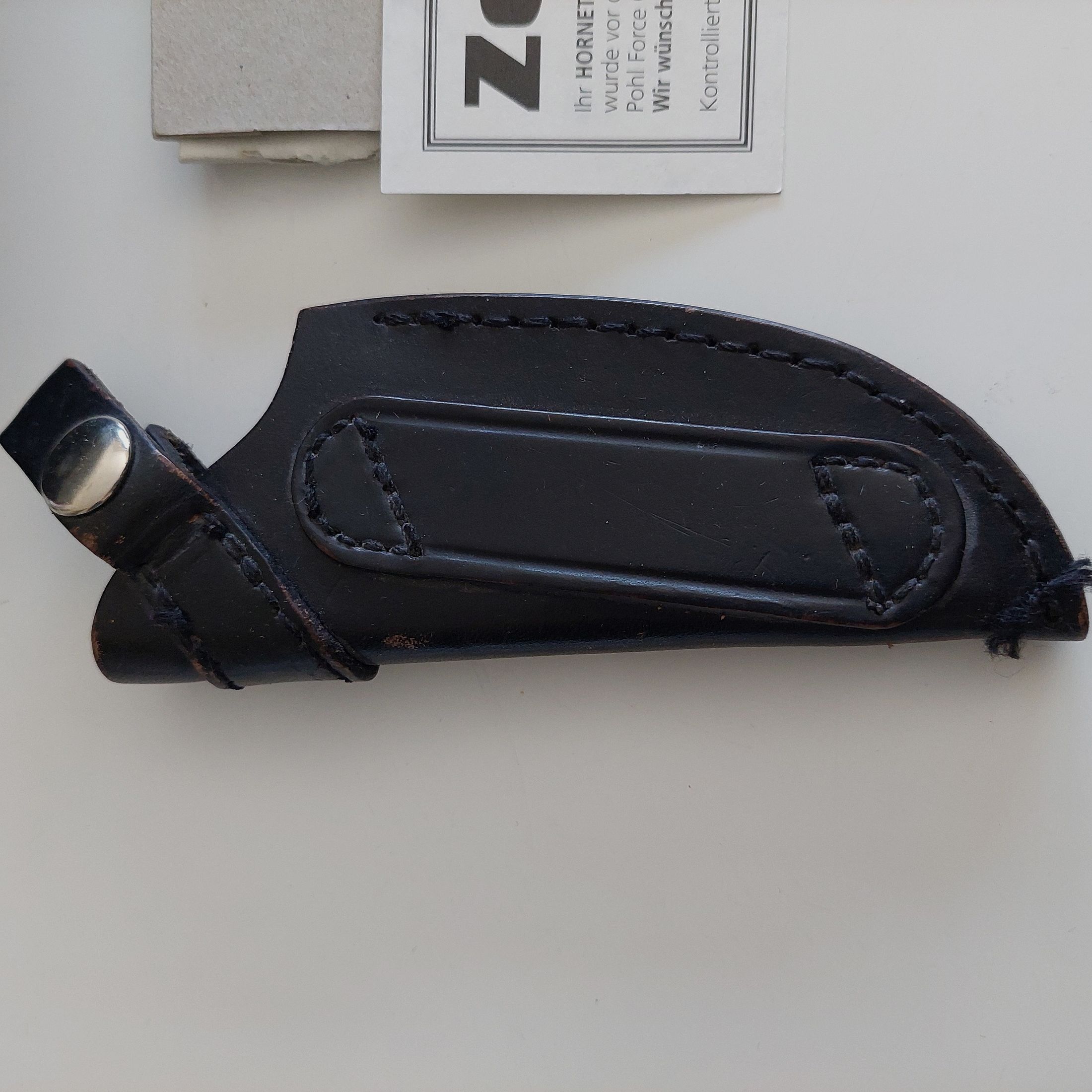 !!! ACHTUNG SELTEN !!!  Pohl Force Hornet XL Modell Micarta Nr.046 aus einer Sammlungsauflösung 