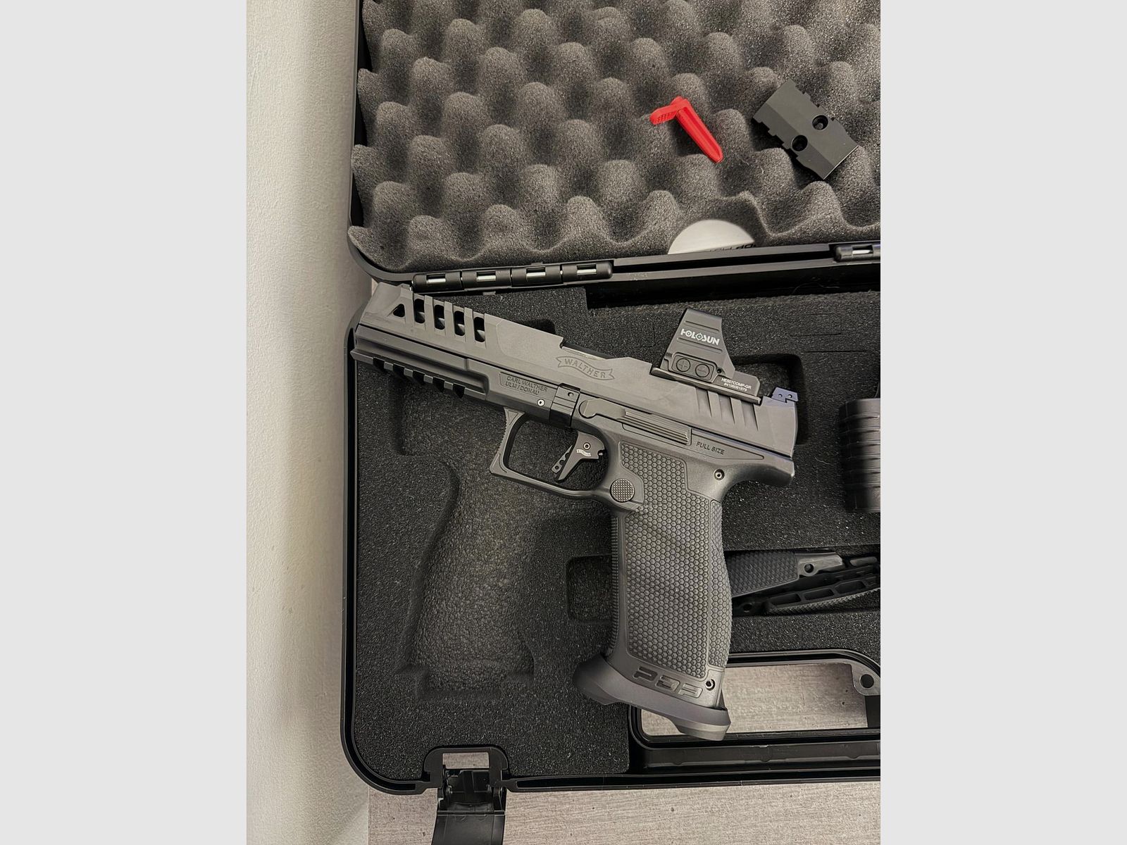 Walther PDP Match 5˝ tela polimerica + Holosun HS507COMP-GR