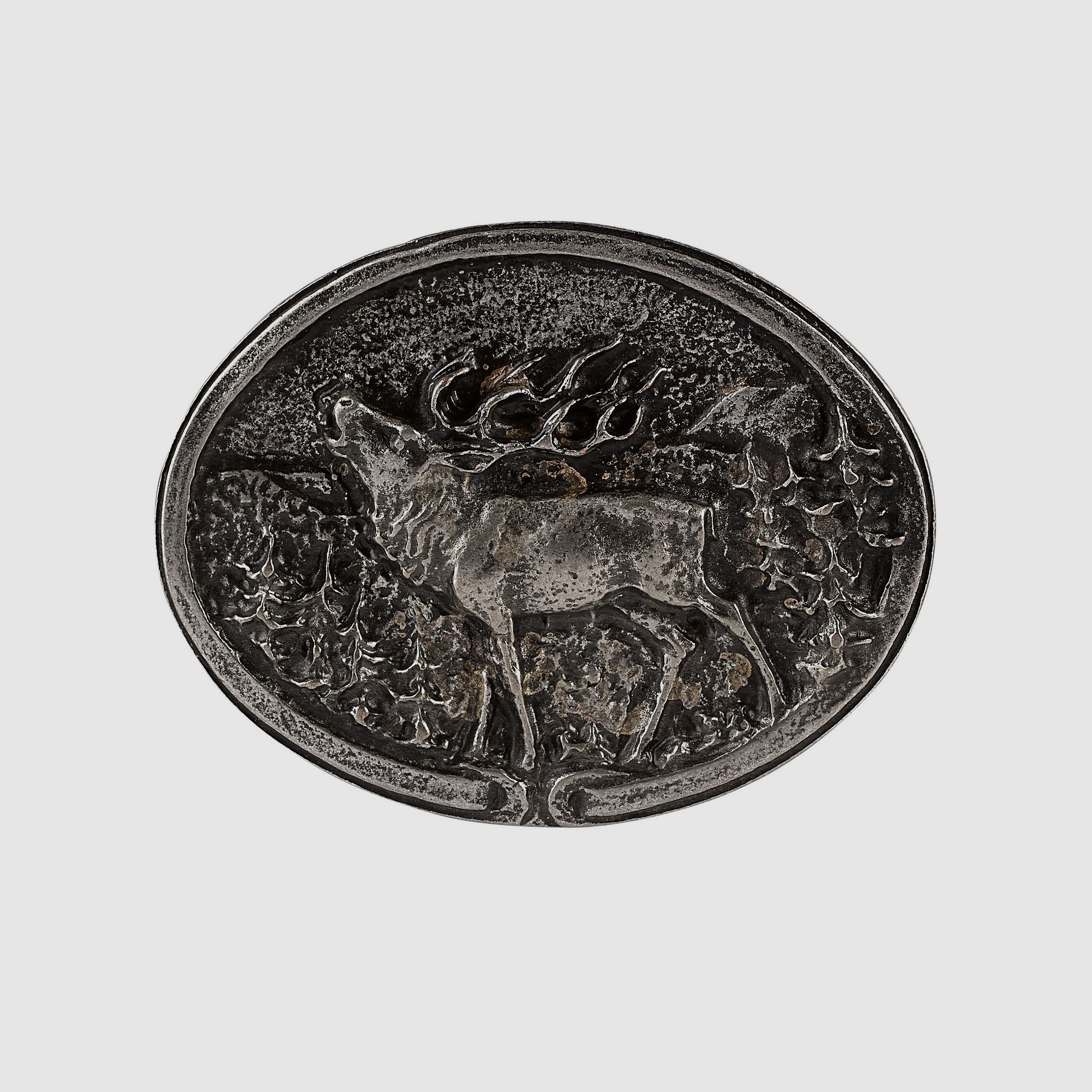 Fibbia per cintura cervo ruggente