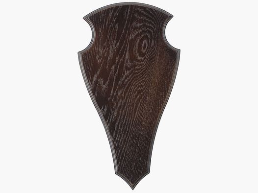 Eurohunt Geweihbrett 52x26 Eiche - Dunkel - Spitz