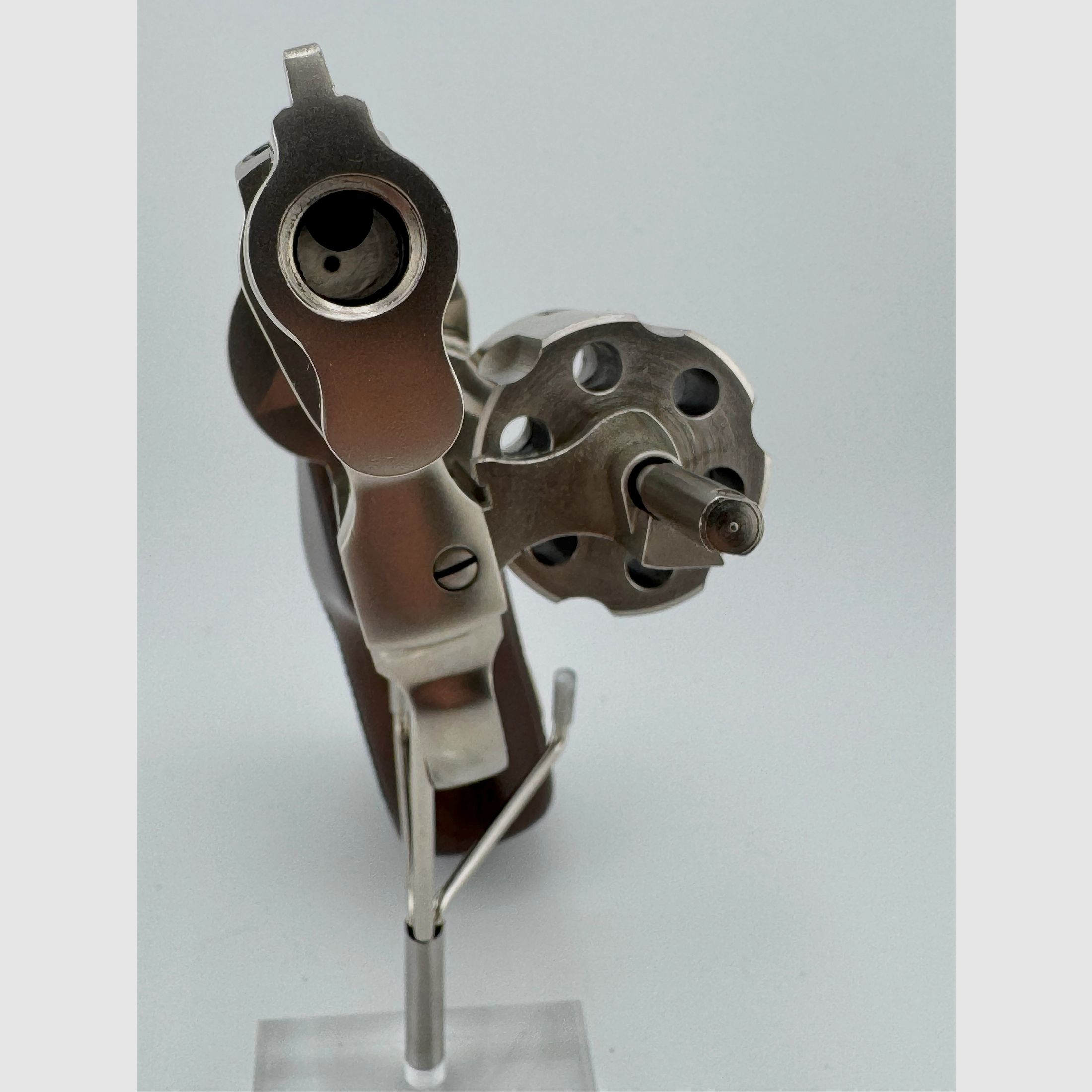 Revólver de alarma Röhm RG 69 niquelado - PTB 275 - Año de prueba: 1985
