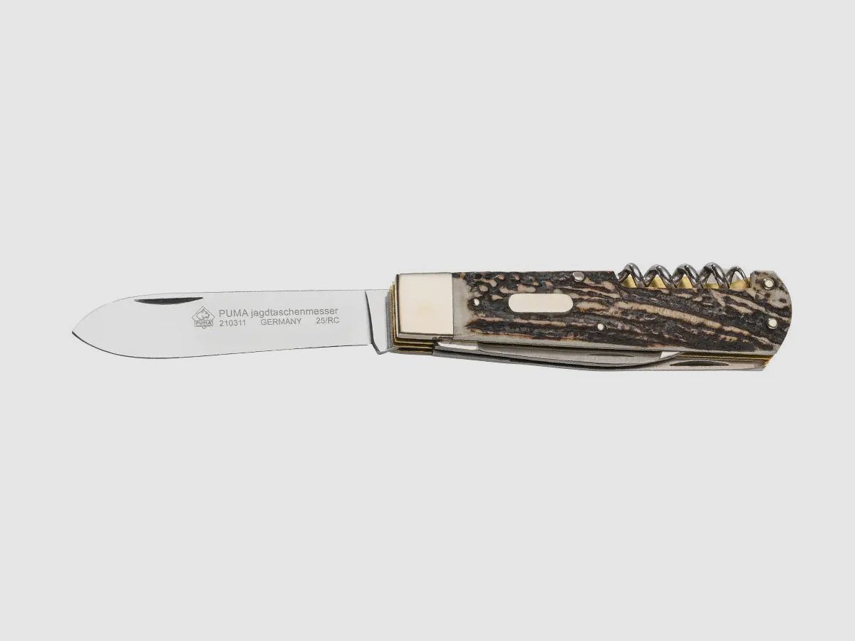 Cuchillo de caza PUMA de bolsillo de 4 piezas edición FAOS "Ciervo", imagen 6 de 11