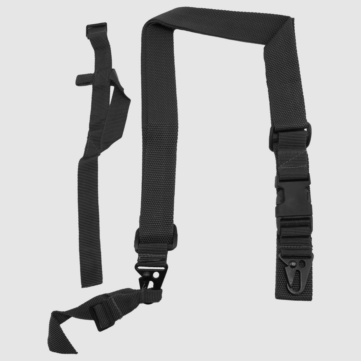 Schwarzer elastischer Royal Dreipunktgurt, Bild 1 von 2