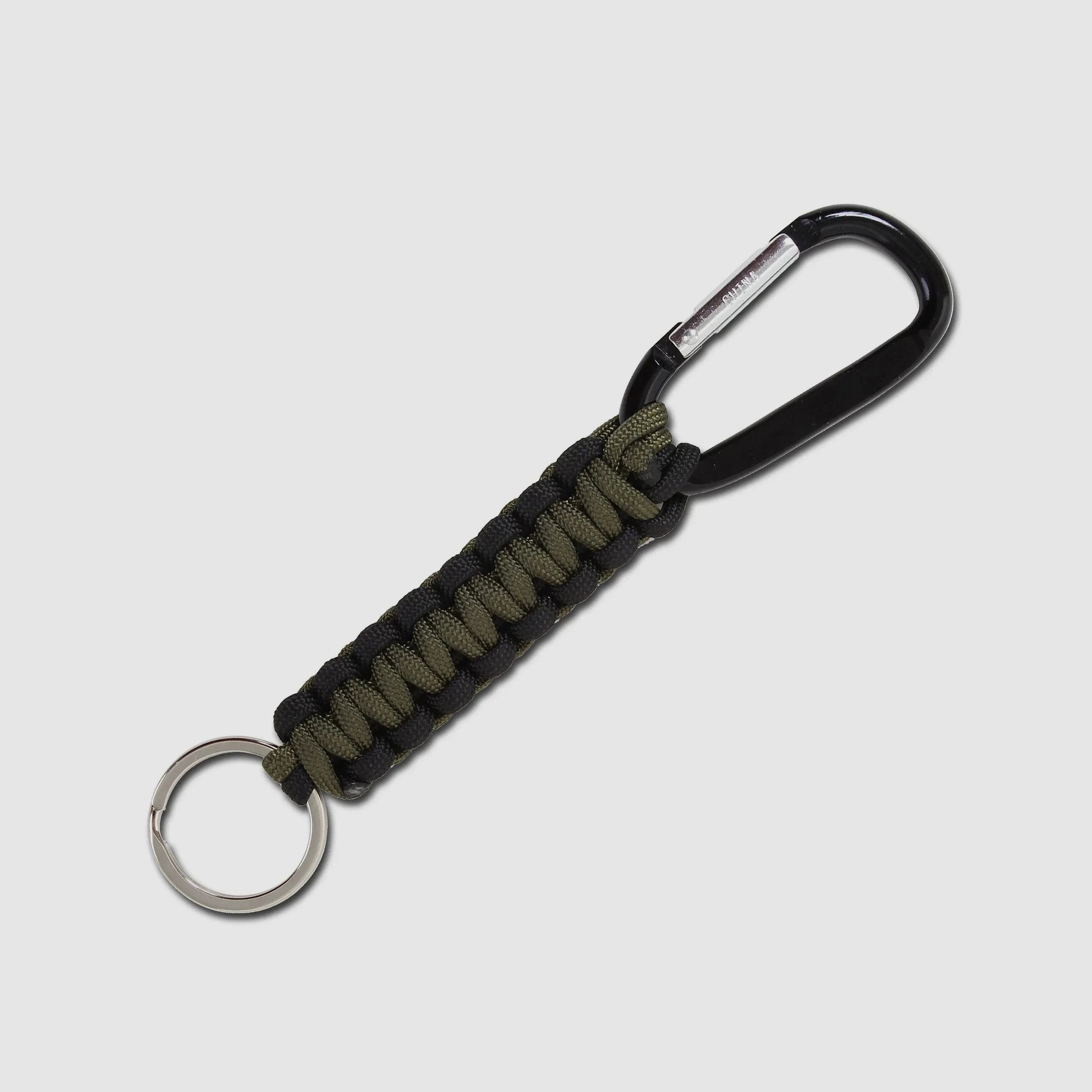 Rothco Rothco Fallschirmleinen-Schlüsselanhänger mit Karabiner schwarz