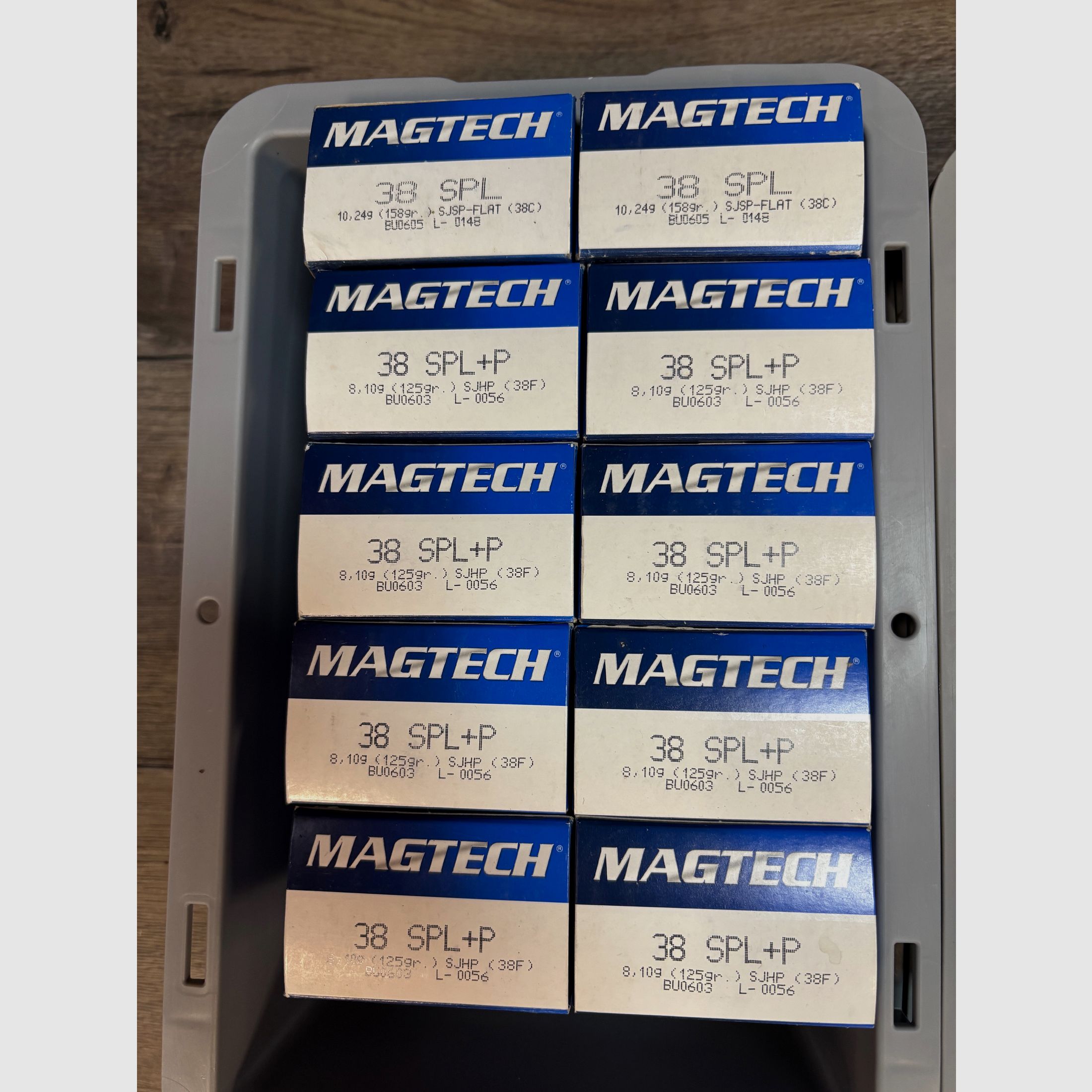 500 pieces Magtech cases .38 Spec. Lot No. L-0056