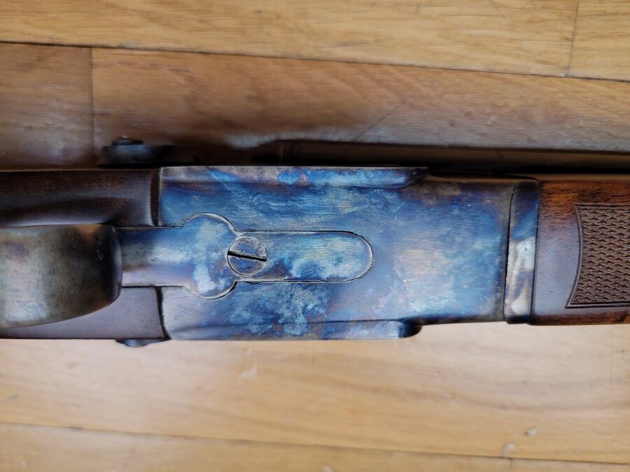 Sehr schönes Coach Gun – in 12/76 – italienische Fertigung von ARAL in hoher Qualität für HEGE – sehr schönes Holz – Spiegel-Läufe – prächtige Brünierung – Prüfung 1370 bar – ambidextrisch – in hervorragendem Zustand!, Bild 12 von 29