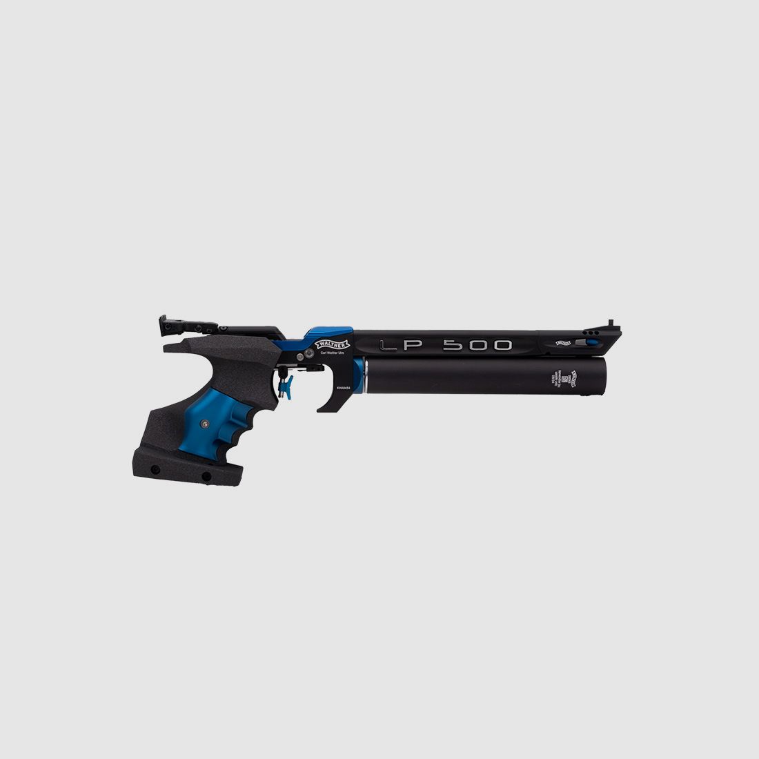 Carl-Walther LP500 Meister Walther Blauw rechts luchtpistool wedstrijd