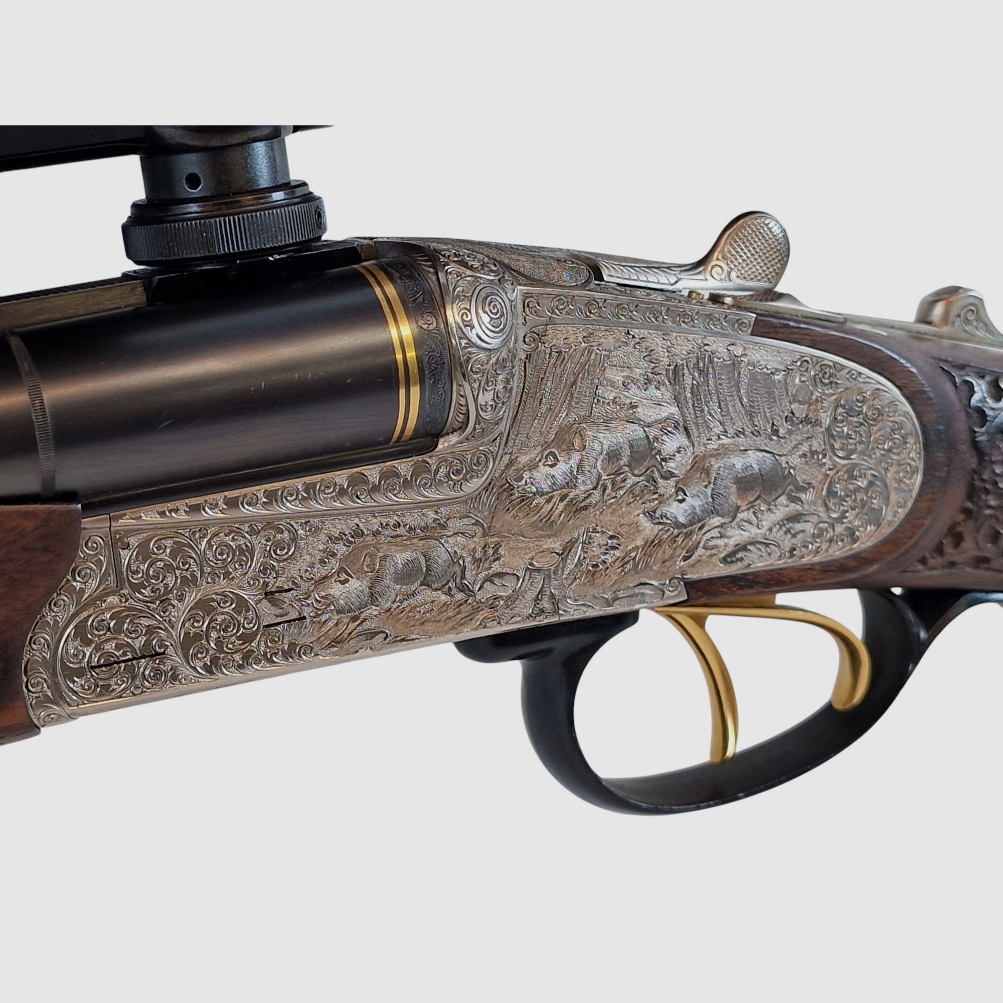 Krieghoff Neptun Primus Classic mit Doppelbüchsdrillings Laufbündel