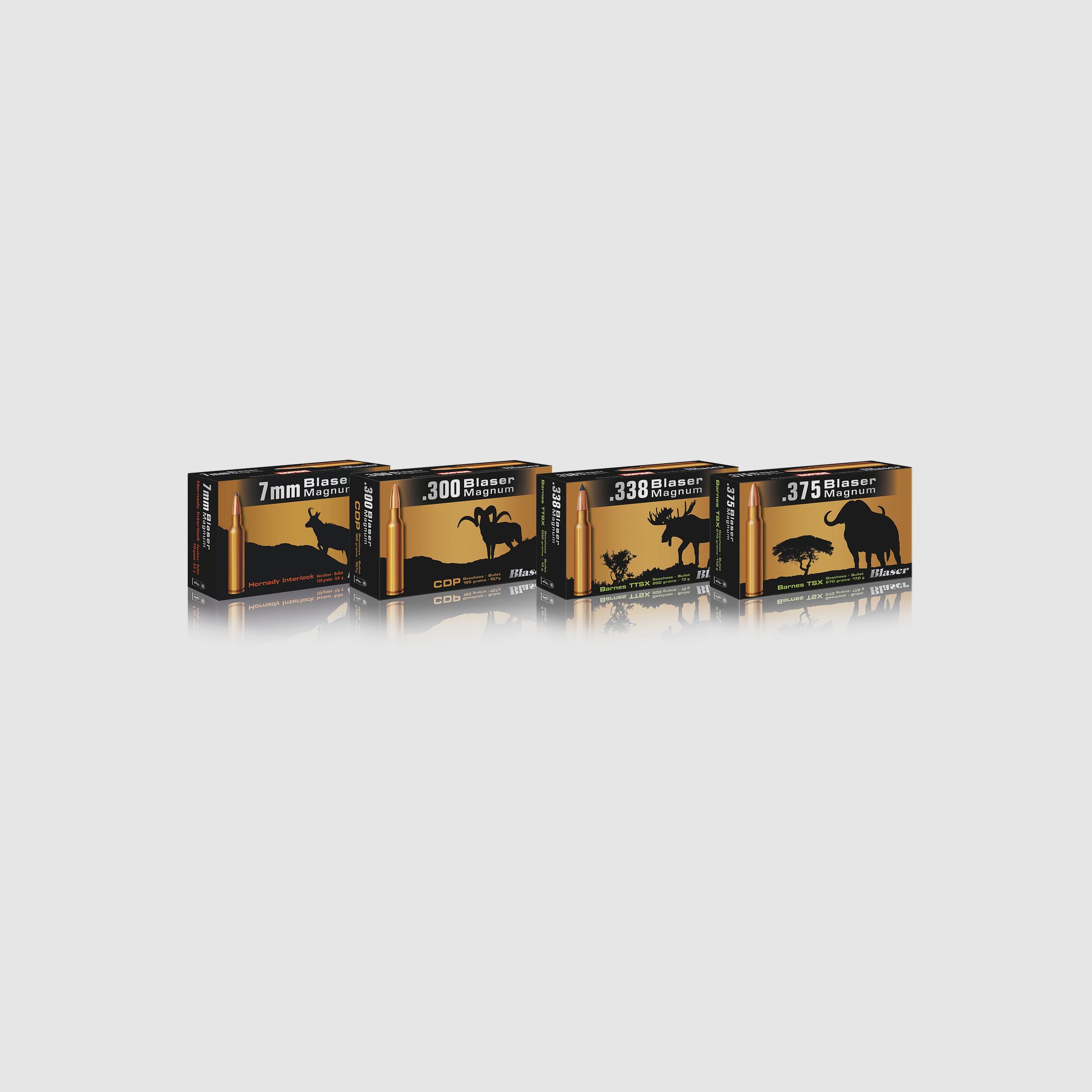 Blaser 7mm Blaser Mag CDC 9,4g Bleifreie Büchsenpatronen