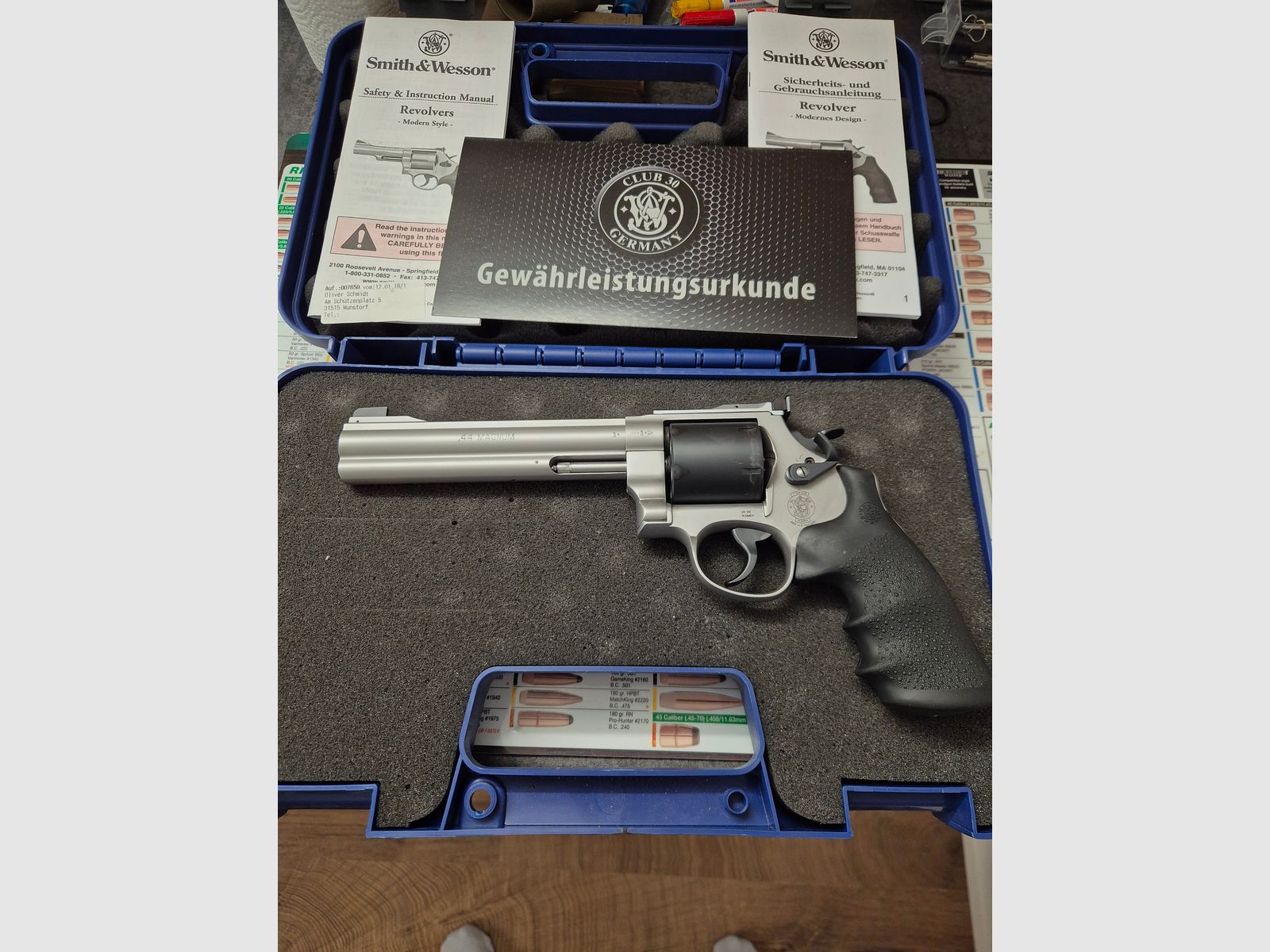 Smith & Wesson 629 .44 Mag Classic Champion Club 30