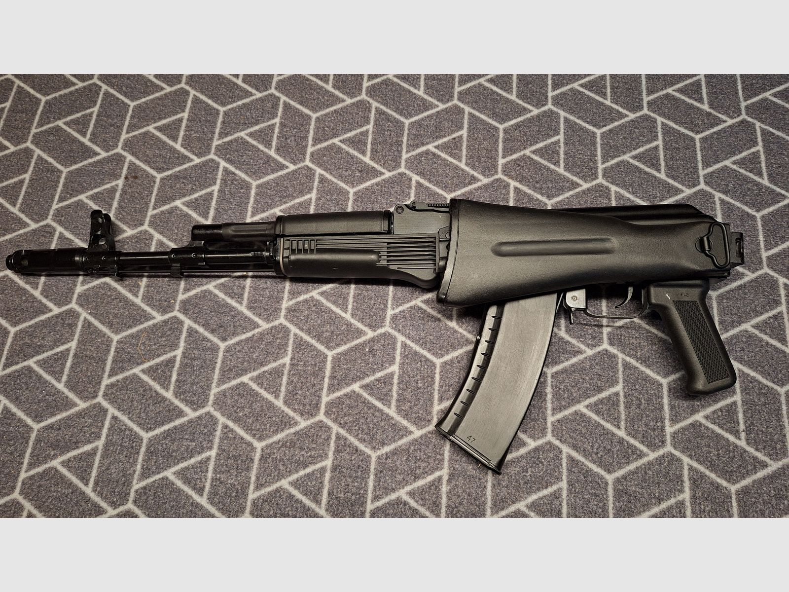 Original AK74M CO2 4.5mm Yunker full steel Kalashnikov - NEW!