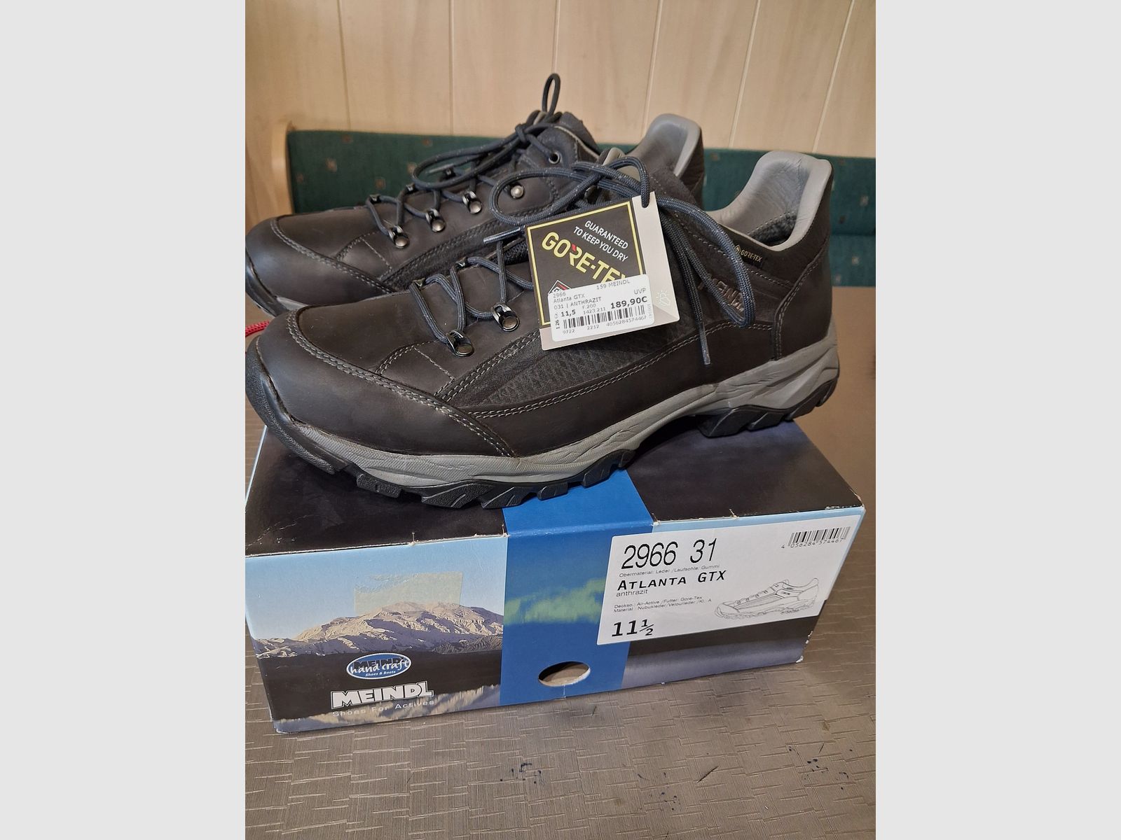 Meindl hiking shoes Atlanta GTX size 46.5