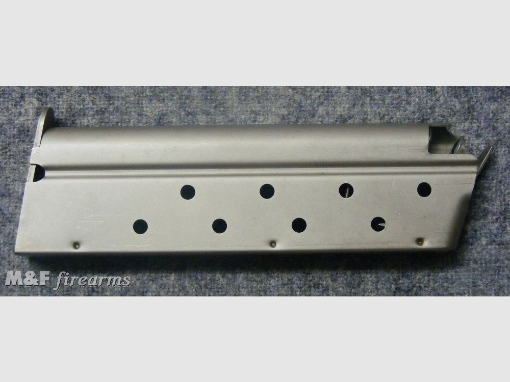 US Magazin für Colt 1911, nickel. Kaliber 9 x 19 Parabellum