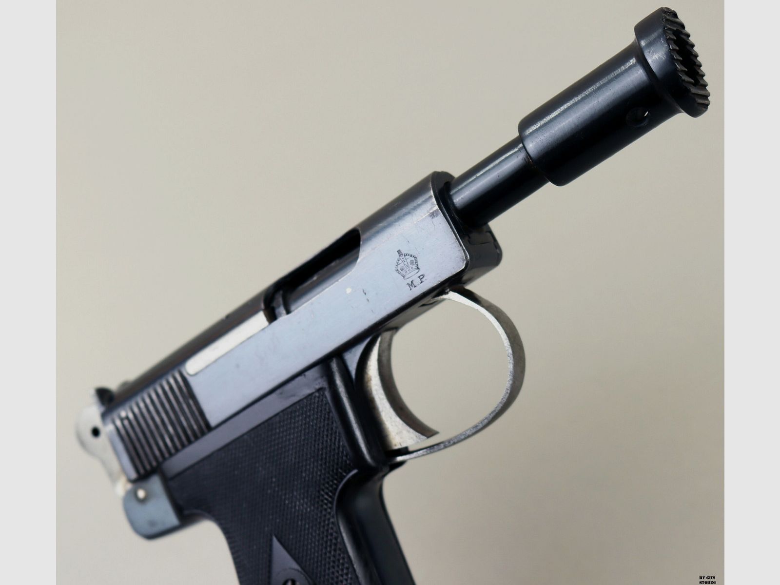 Pistole Webley & Scott Mod. 1913 Humane Killer Kal. 7,65 mm Matr. 137420, Bild 7 von 14