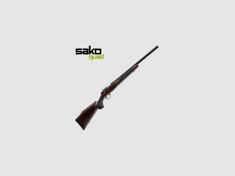 SAKO QUAD HUNTER VARMINT Repetierbüchse Kal. .17HMR mit Weavermontage & Laufgewinde 1/2"-20UNF