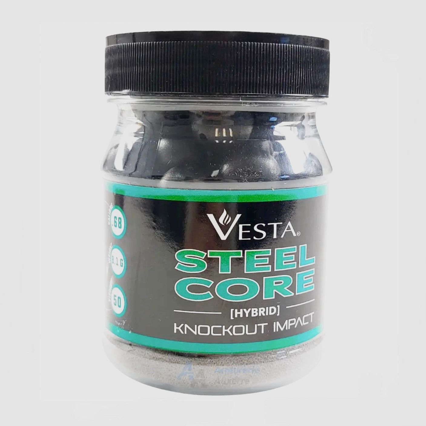 50 Kugeln VESTA Stahl Kaliber 0.68 8,1gr.