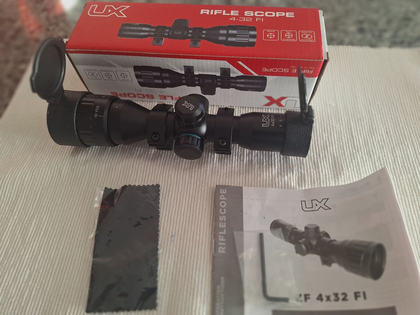 UX RS riflescope 4x32 DC-FI - illuminated duplex reticle