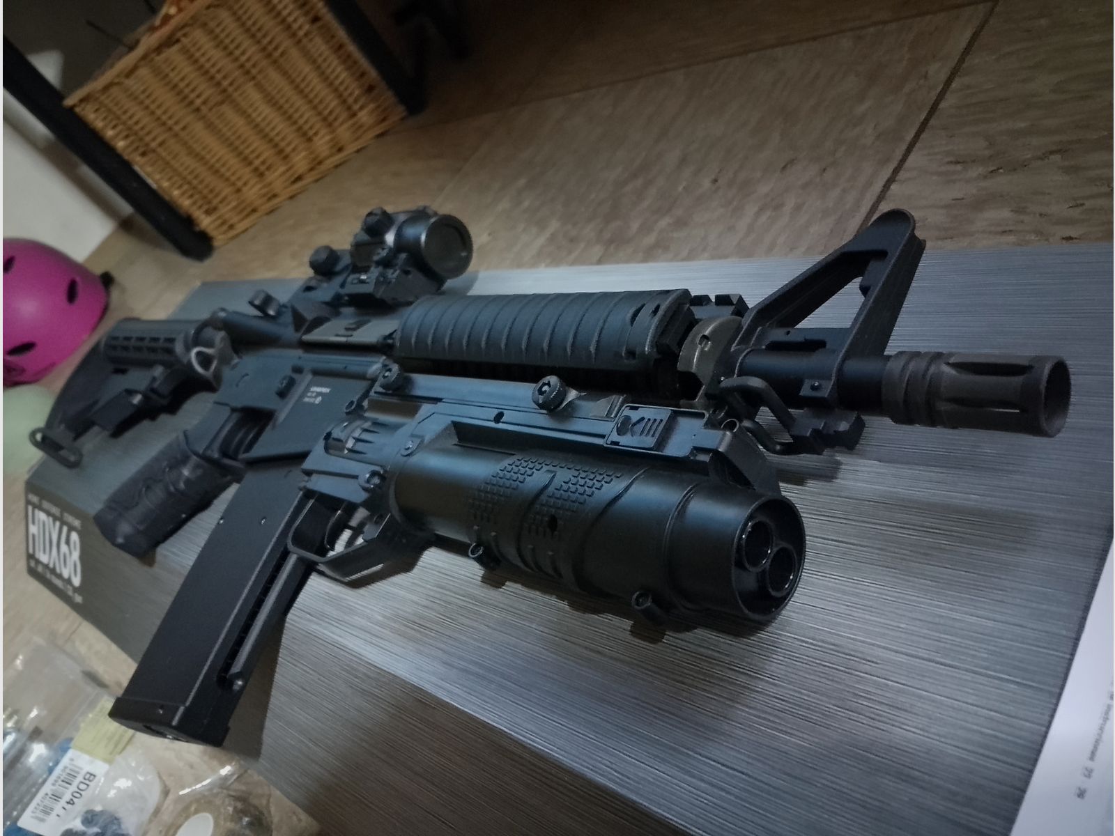 T4E t4m RIS co2 air rifle Ram Home Defense assault rifle as new cal .43 paintball marker