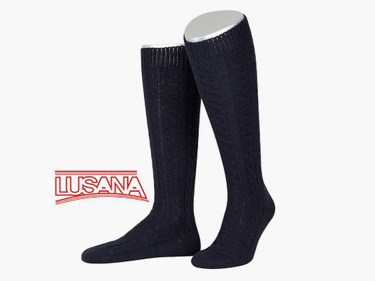 Lusana Trachtenstrumpf in Dunkelblau (06)