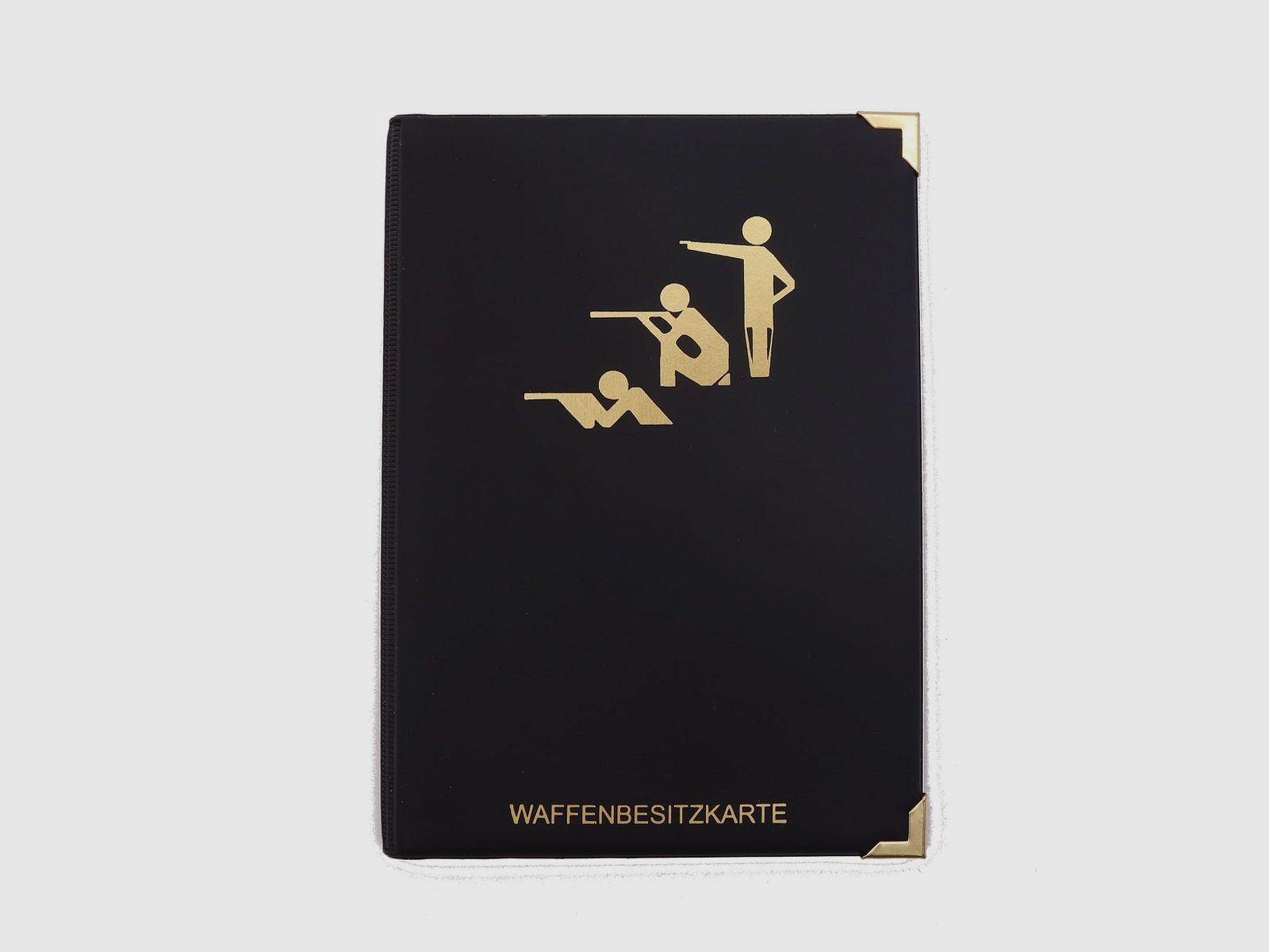 WBK Etui mit 2 extra Fächer Motiv Sportschützen - Schwarz