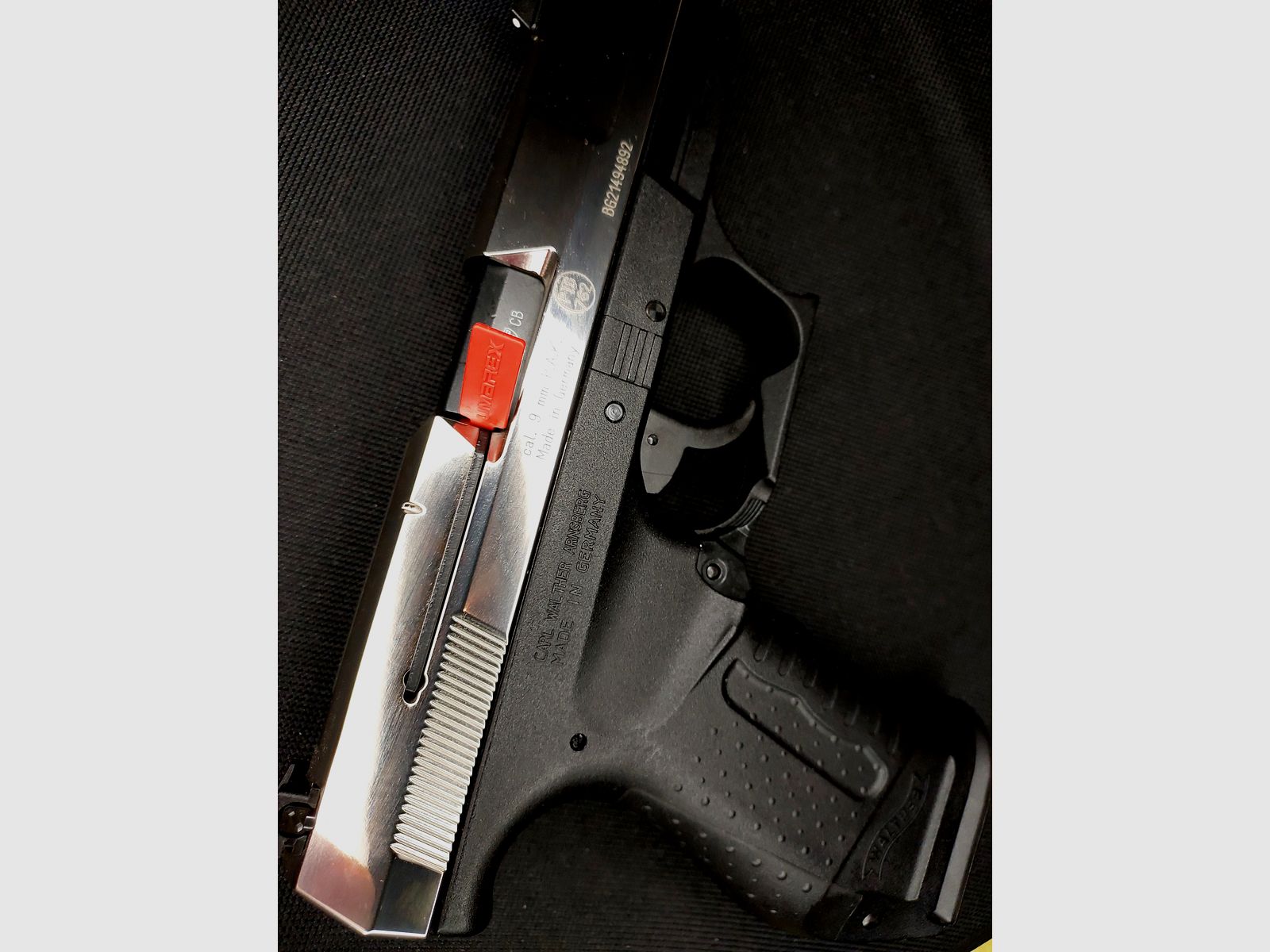 Premium Walther P99 SV NKL blank firing pistol 9 mm P.A.K. (PTB 762) P 99 Nickel-Finish [CNC-milled steel slide NKL] NEW!