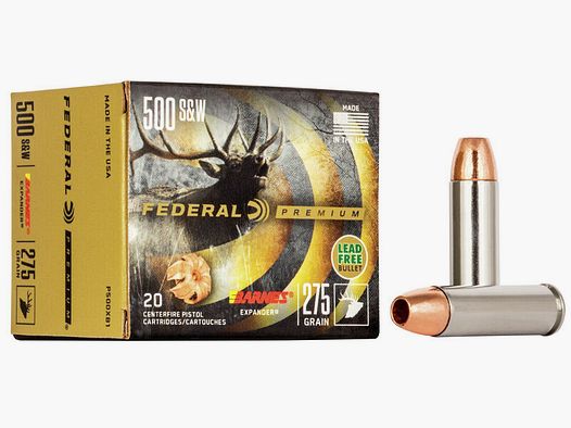 Federal Premium Barnes Expander .500 S&W 275GR HP 20 patronen