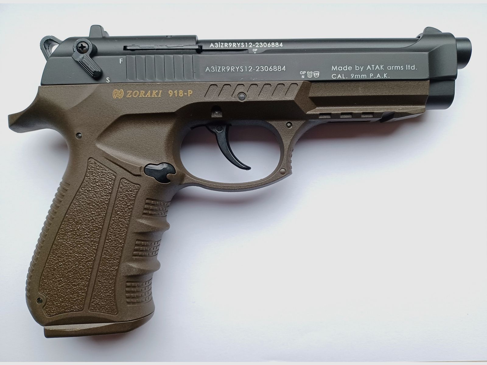 Zoraki 918 cal. 9mm P.A.K. - ODG -