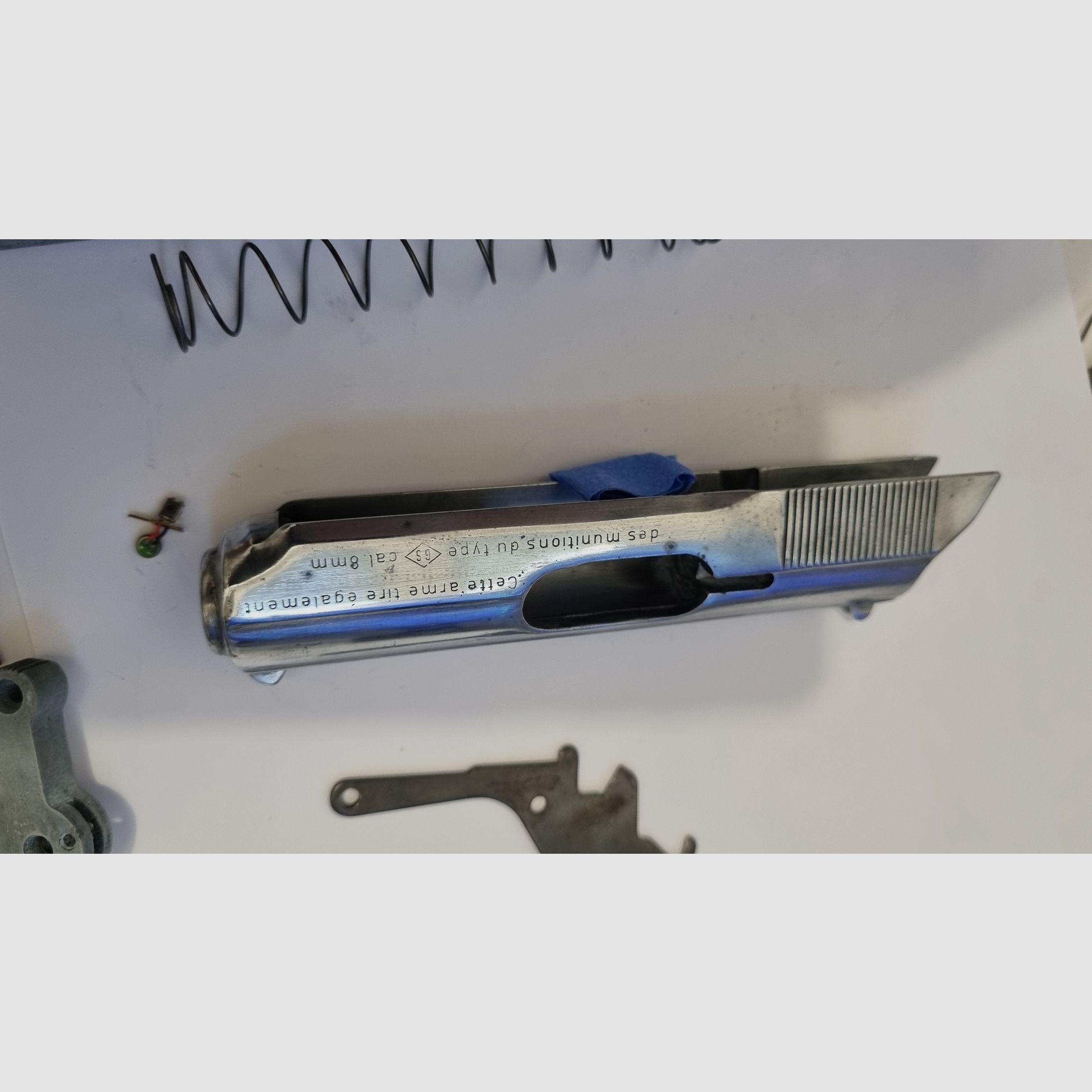 RECK Mod PK kal. 8mm K Siglé GS (schiet ook hagelmunitie) te renoveren en opnieuw te monteren ZONDER MAGAZIJN