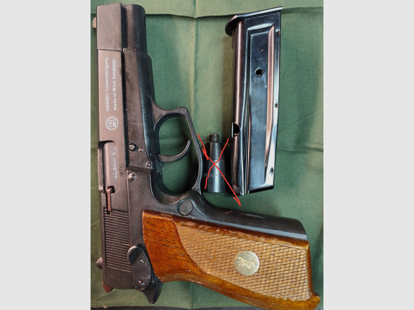 Browning GPDA 8    8mm P.A.K. PTB 389/2