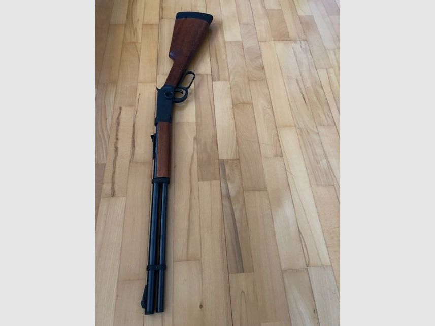 Umarex Cowboy Rifle 88g Co2 GEWEHR inkl. Magazin + 88g CO2 Patrone + eine Dose Munition schwarz braun SET