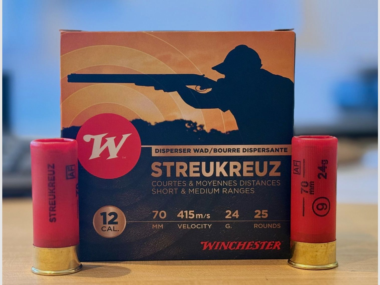 Winchester spread cross - 12/70 - 24g - No. 9 (2.0mm) - Lead spread