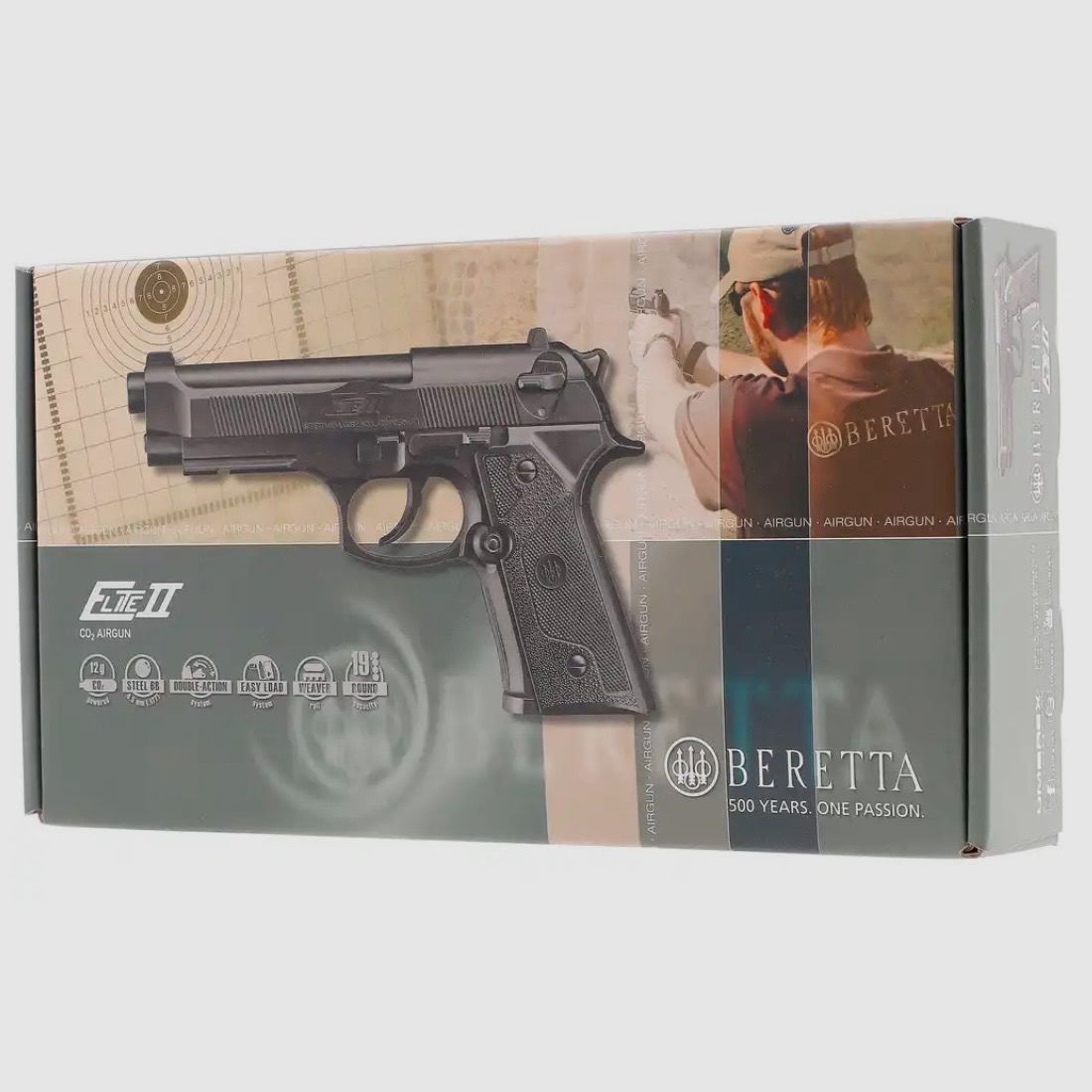 Beretta CO2 Elite II 4.5 mm (3.0 Joule) Neu mit Kugel und Brille